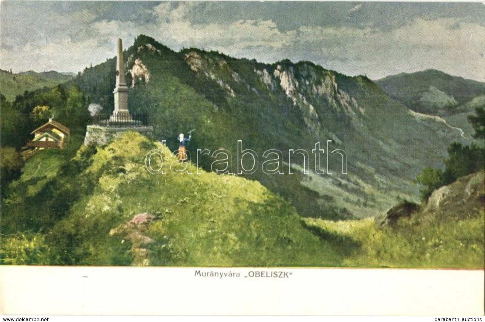 ** T1/T2 Murány, Murányalja, Murán; Murány Vára, Obeliszk / Muransky Hrad / Castle, Obelisk - Zonder Classificatie