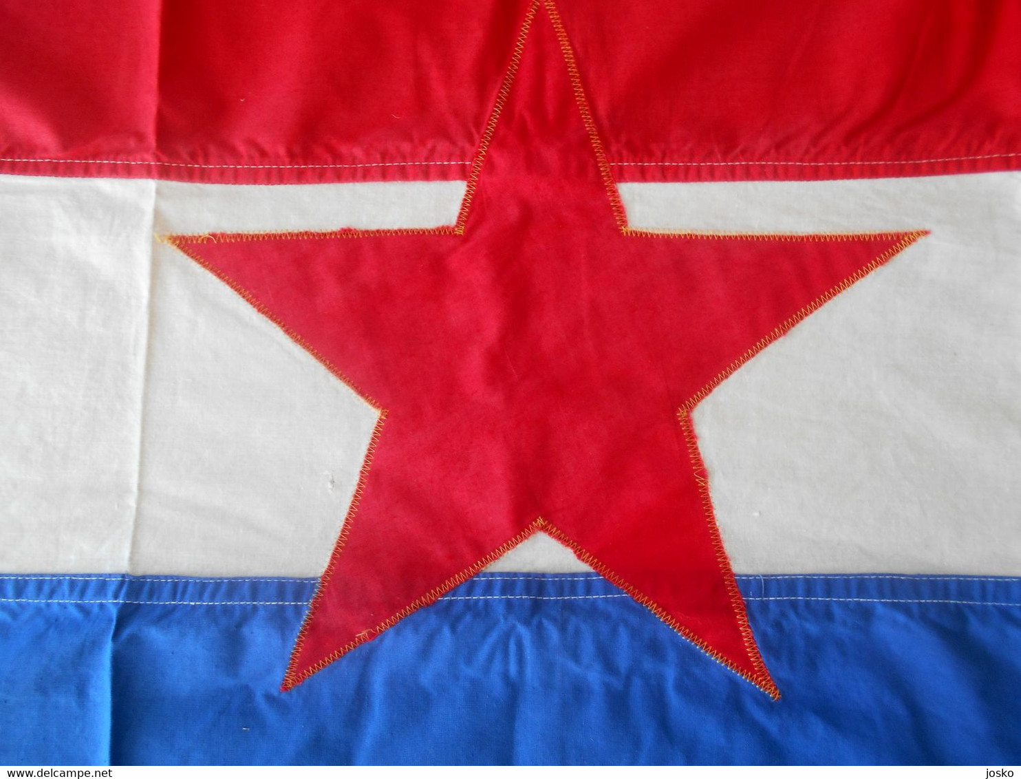 CROATIA Ex YUGOSLAVIA Original Vintage Communist Flag 1980s LARGER SIZE Drapeau Flagge Bandiera Kroatien Croatie Croazia - Flaggen