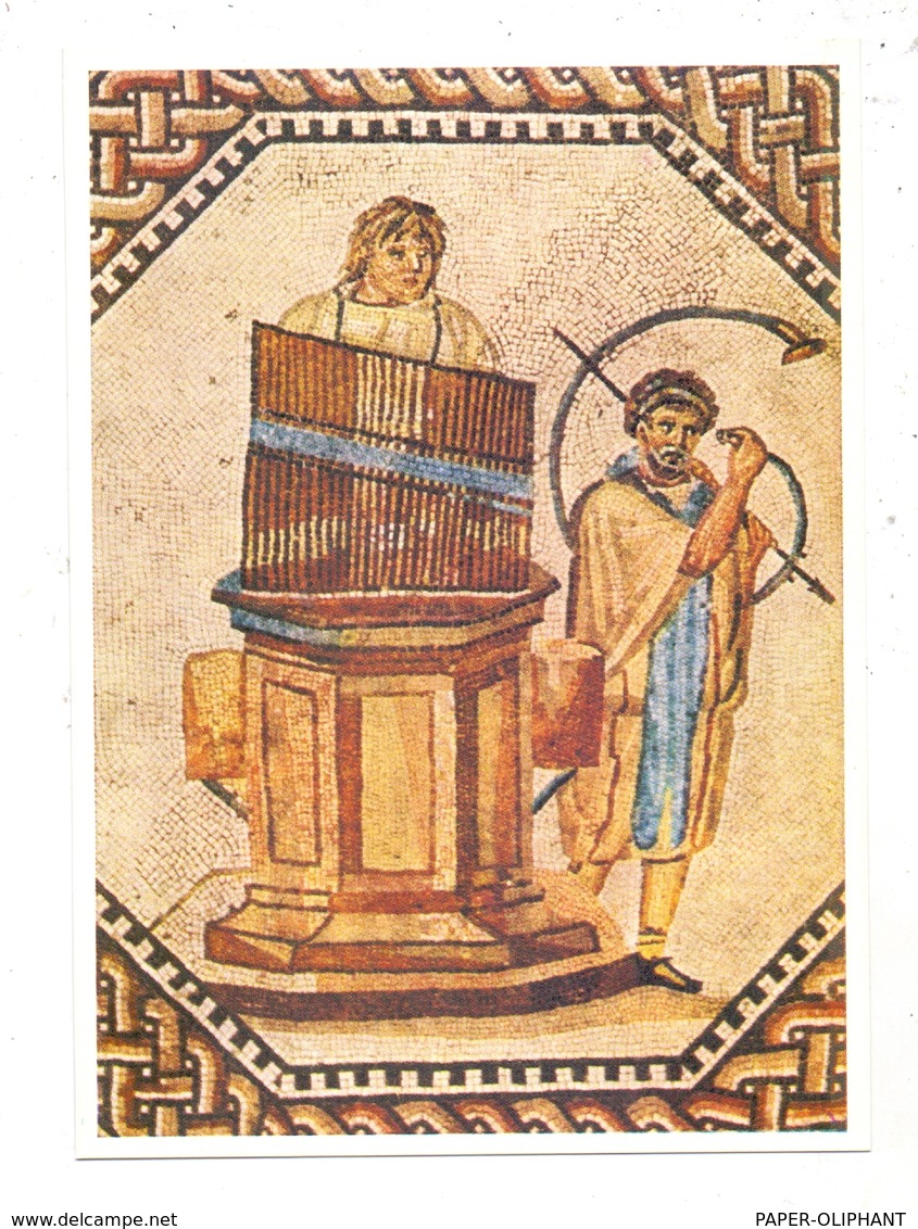 6643 PERL - NENNIG, Mosaikfussboden Einer Römischen Villa, Detail: Hornbläser Und Orgelspieler - Perl