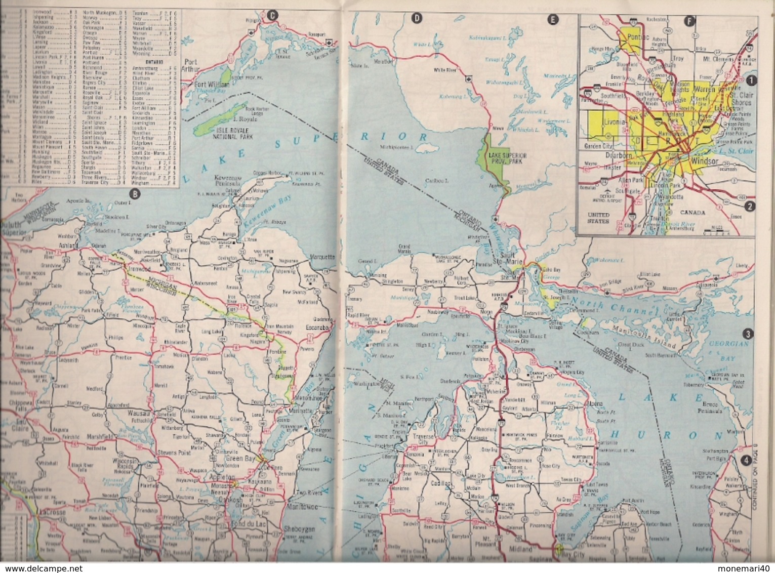 U.S.A. - CANADA - MEXICO (ROAD ATLAS) CARTES ROUTIÈRES - SPECIAL FEATURE - DETAILED WORLD'S FAIR MAP - HAMMOND.