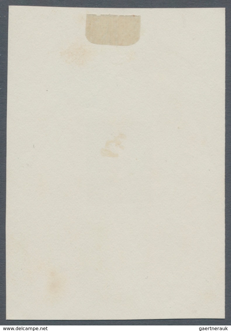 Frankreich: 1903, 10 C. Black Epreuve Primitive Without Value On Card Without Gum, Tiny Spots At Mar - Lettres & Documents