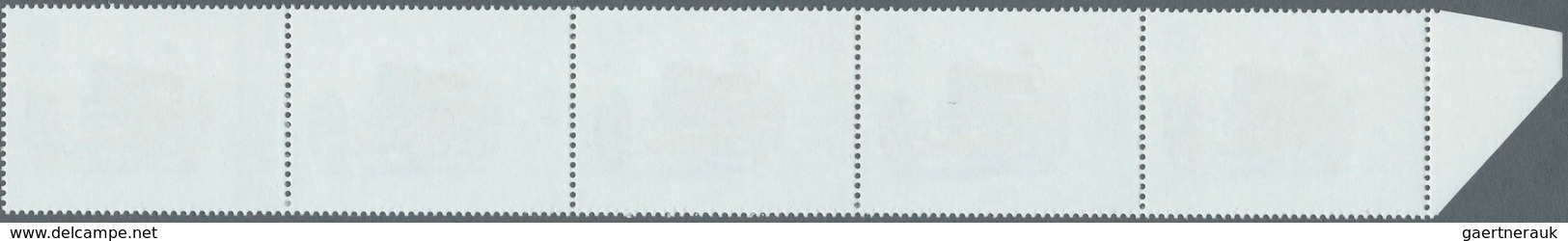 Großbritannien: 1998, 26 P. Oldtimer (Sir Henry Segrave's Sunbeam), Horizontal Strip Of 5, 2nd Stamp - Autres & Non Classés