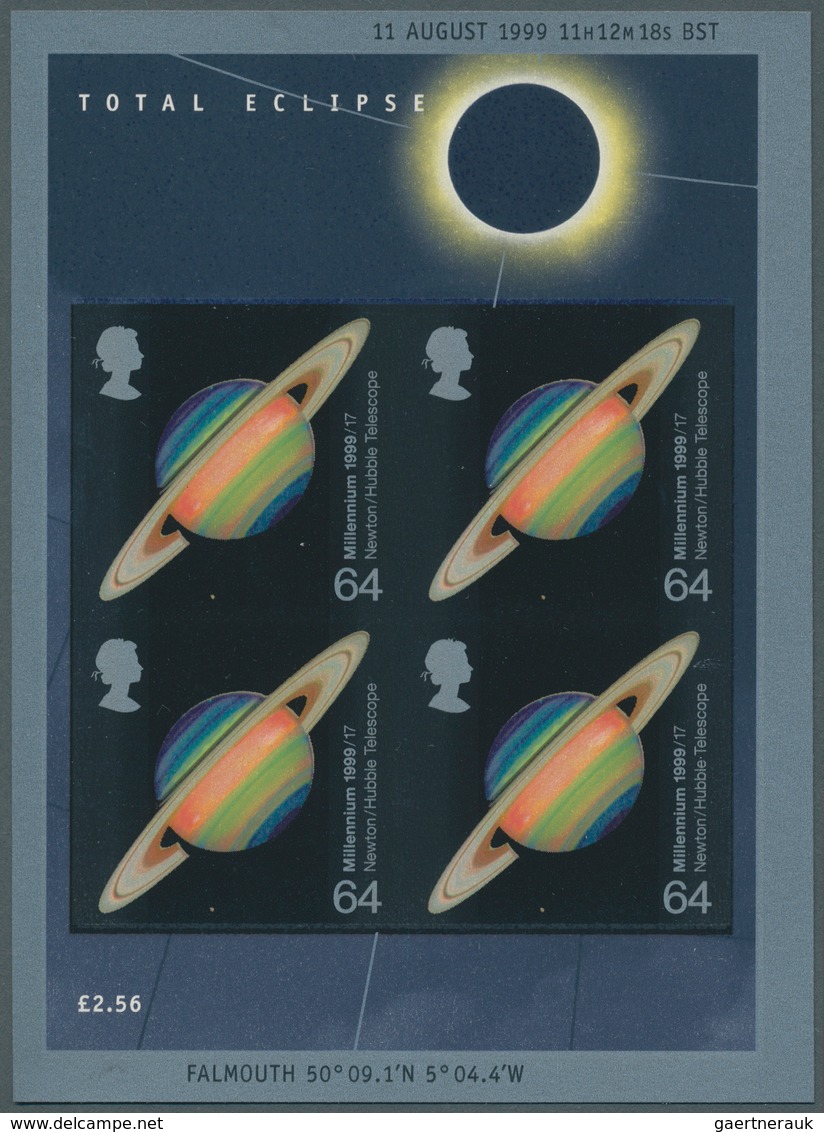 Großbritannien: 1999, 64 P. Saturn, Miniature Sheet With 4 Values, IMPERFORATED, Unmounted Mint. Rar - Autres & Non Classés