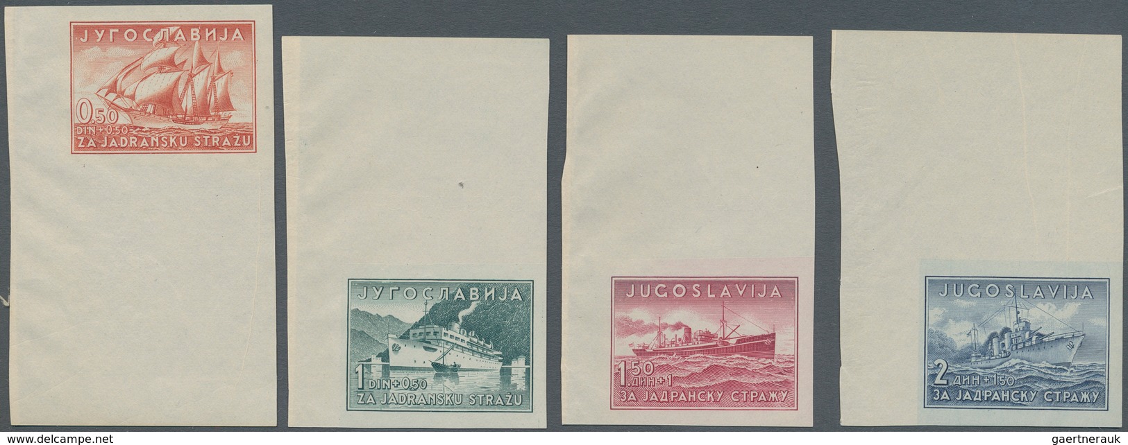 Jugoslawien: 1939 (6 Sep). King Peter II Birthday And Adriatic Guard Fund. Set Of Four, IMPERF, From - Neufs