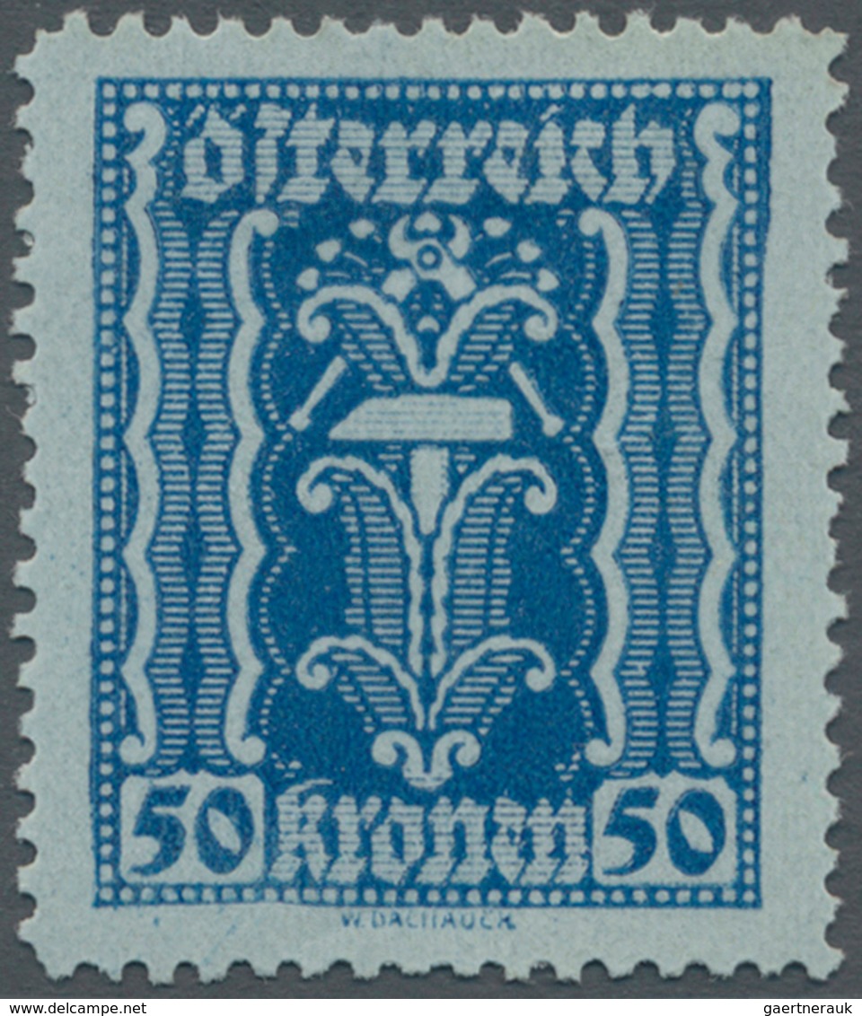 Österreich: 1922. Freimarken Landwirtschaft, Gewerbe, Industrie. 4 Werte Zu 10 Kronen, 3 Werte Zu 50 - Neufs
