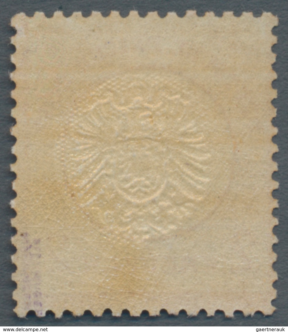 Deutsches Reich - Brustschild: 1872, 2 Kr. Orange, Großer Schild. Die Ungebrauchte Marke Mit Origina - Neufs