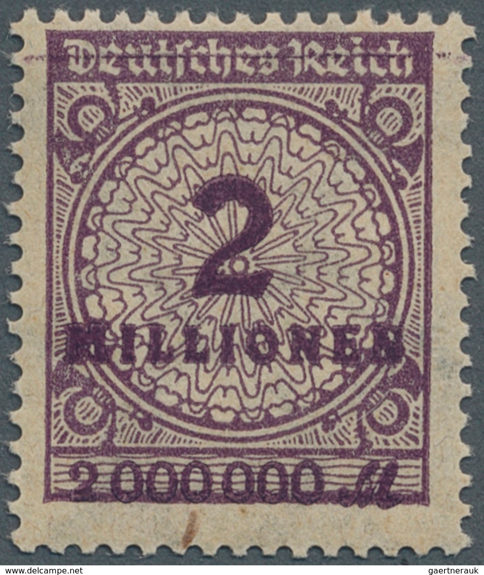 Deutsches Reich - Inflation: 1923, 2 Mio. M. Korbdeckel Schwärzlichpurpur Mit Seltenem Plattenfehler - Lettres & Documents