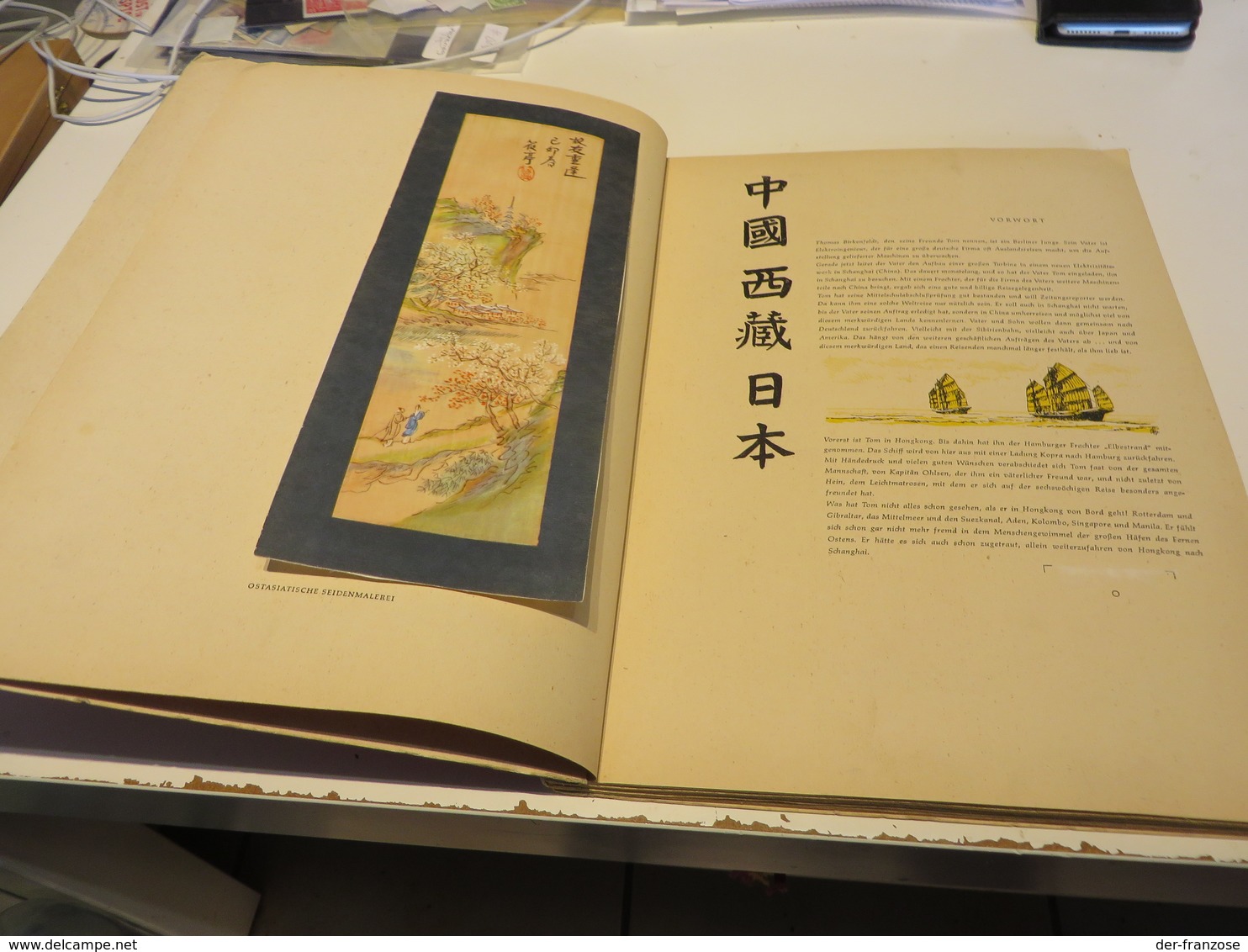 ZIGARETTENBILDER  -  SAMMELALBUM  CHINA  TIBET  JAPAN   Mit  Allen  BILDER - Albums & Catalogues