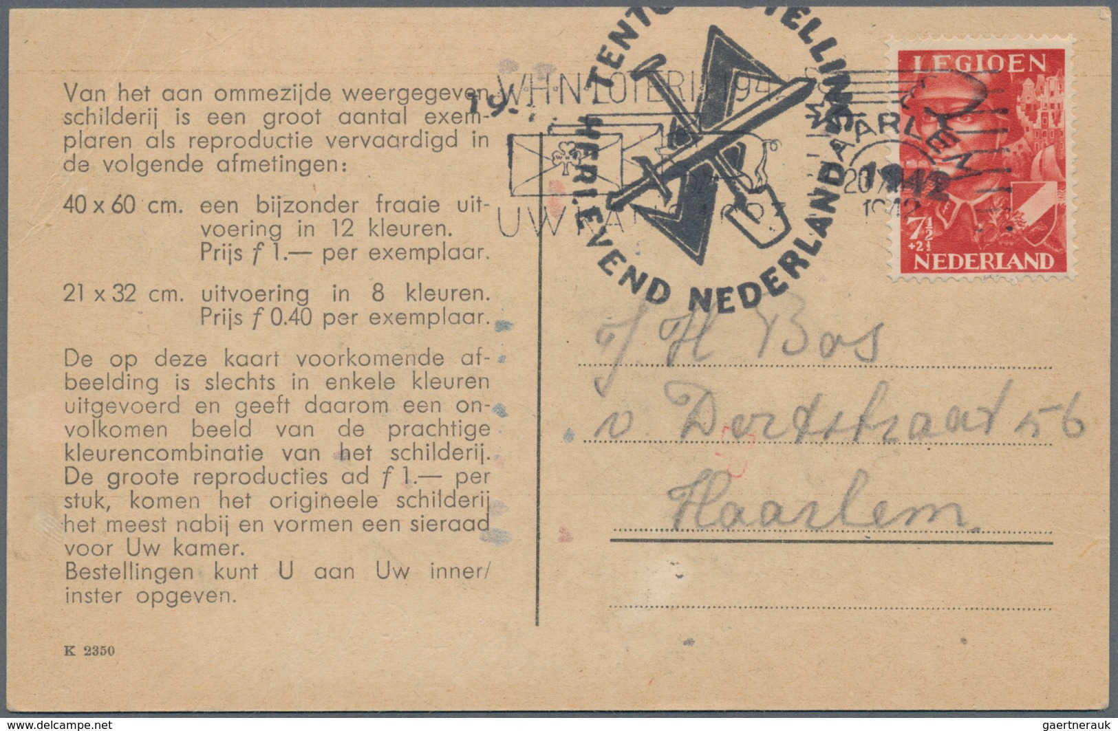 Ansichtskarten: Propaganda: 1942. A Very Scarce Dutch Nazi Propaganda Card With Legioen Nederland / - Parteien & Wahlen
