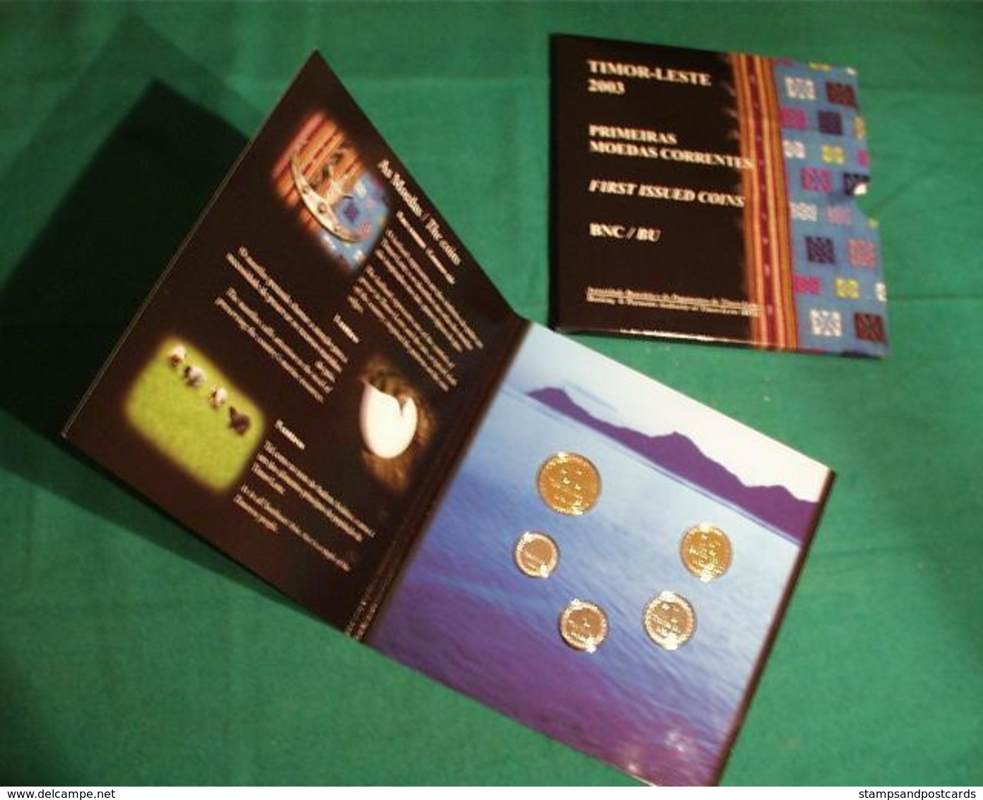 EAST TIMOR First Set Coins Independence 2003 BU Folder Timor Est Timor Leste - Timor