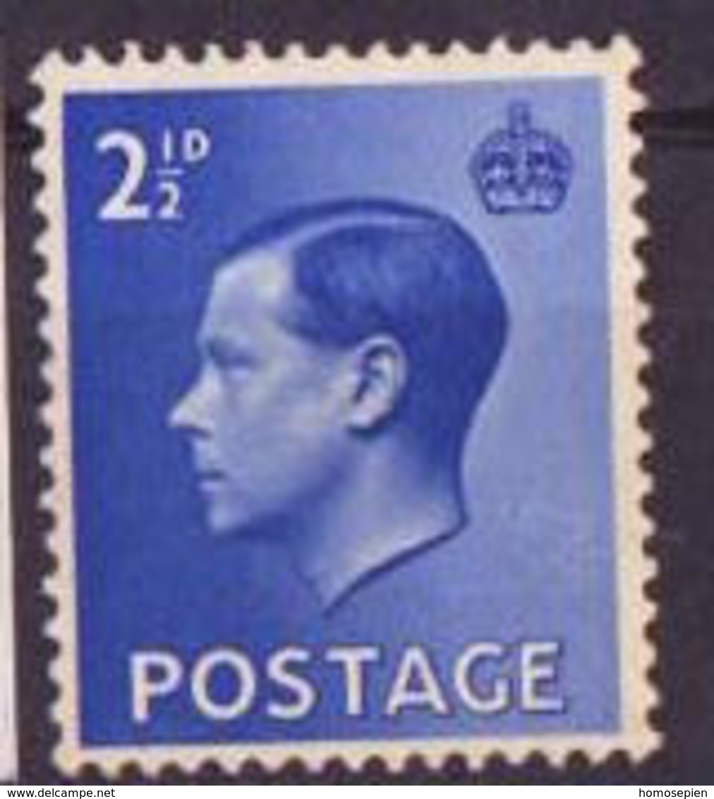 Grande Bretagne - Great Britain - Großbritannien 1936 Y&T N°208 - Michel N°196 *** - 2,5p Edouard VIII - Unused Stamps