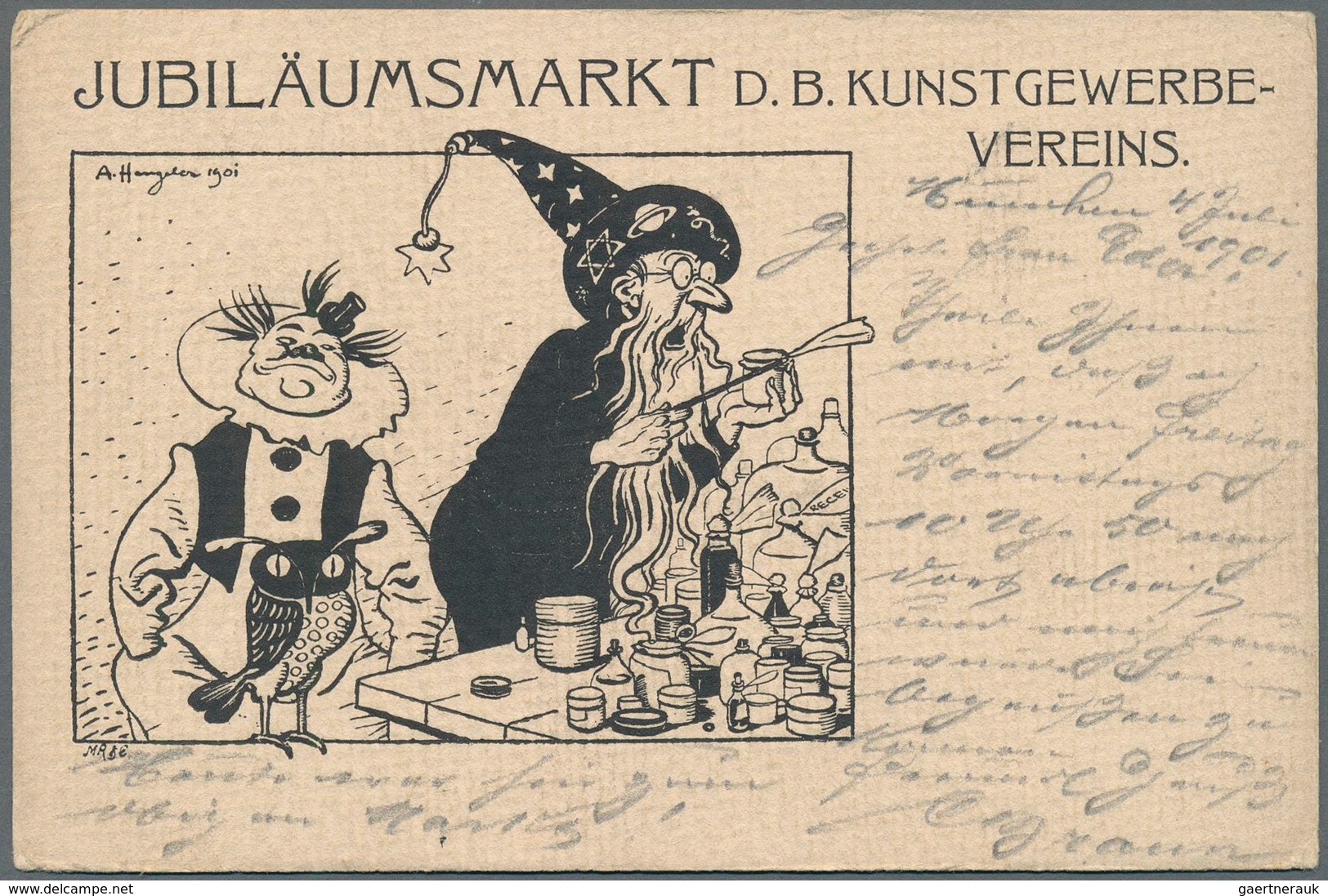 Ansichtskarten: Bayern: MÜNCHEN, Ausstellungs- Und Ereigniskarten 1901, Eine Kleine Partie Mit 18 Hi - Autres & Non Classés