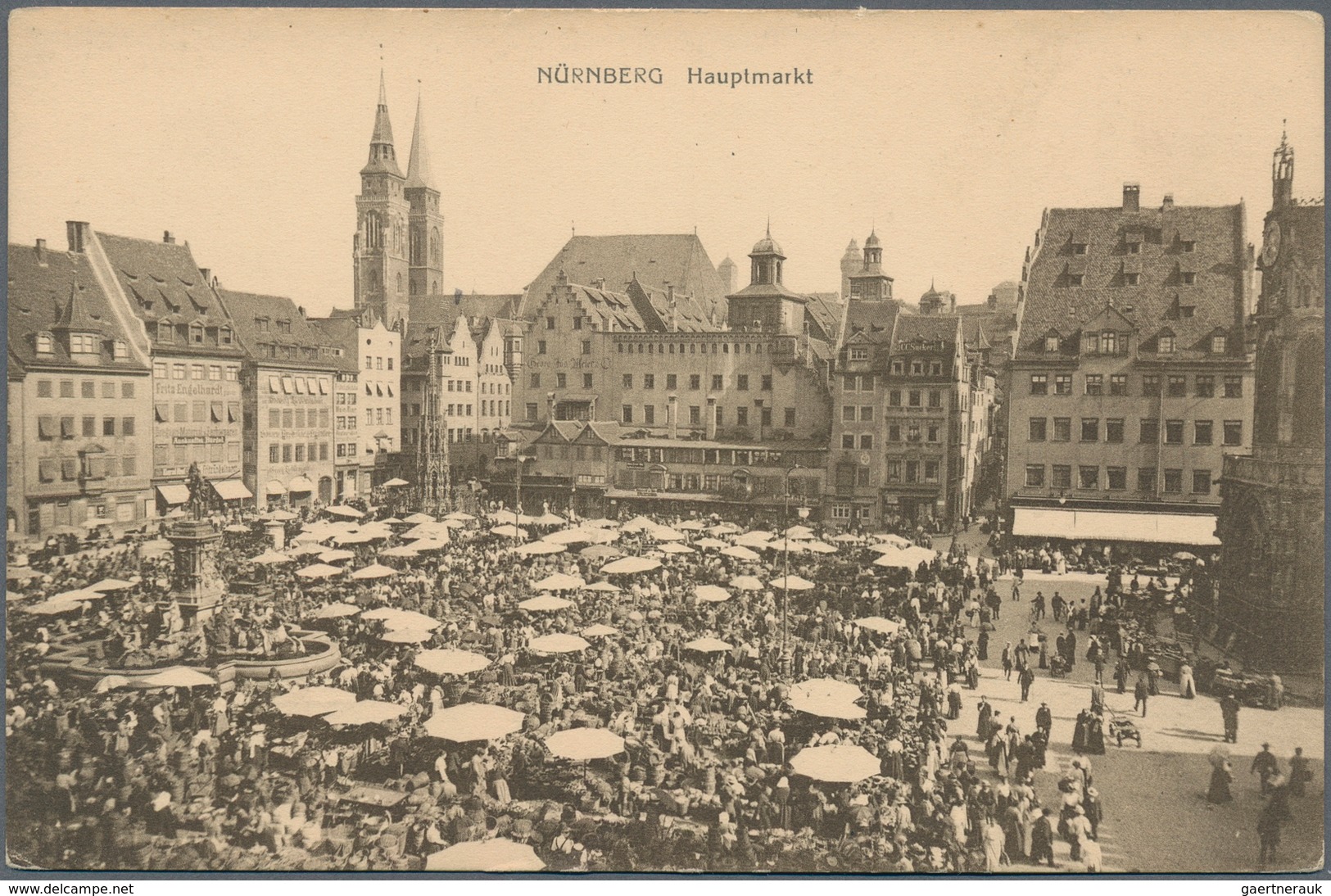 Ansichtskarten: Bayern: NÜRNBERG (8500): 1898/1940 Ca., Nürnberger Hauptmarkt, Sammlung Von Ca. 200 - Sonstige & Ohne Zuordnung