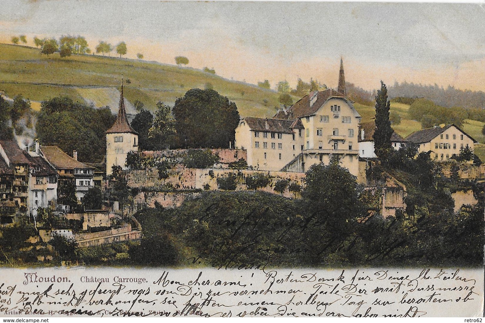 MOUDON → Château Carrouge Anno 1904 - Carrouge 