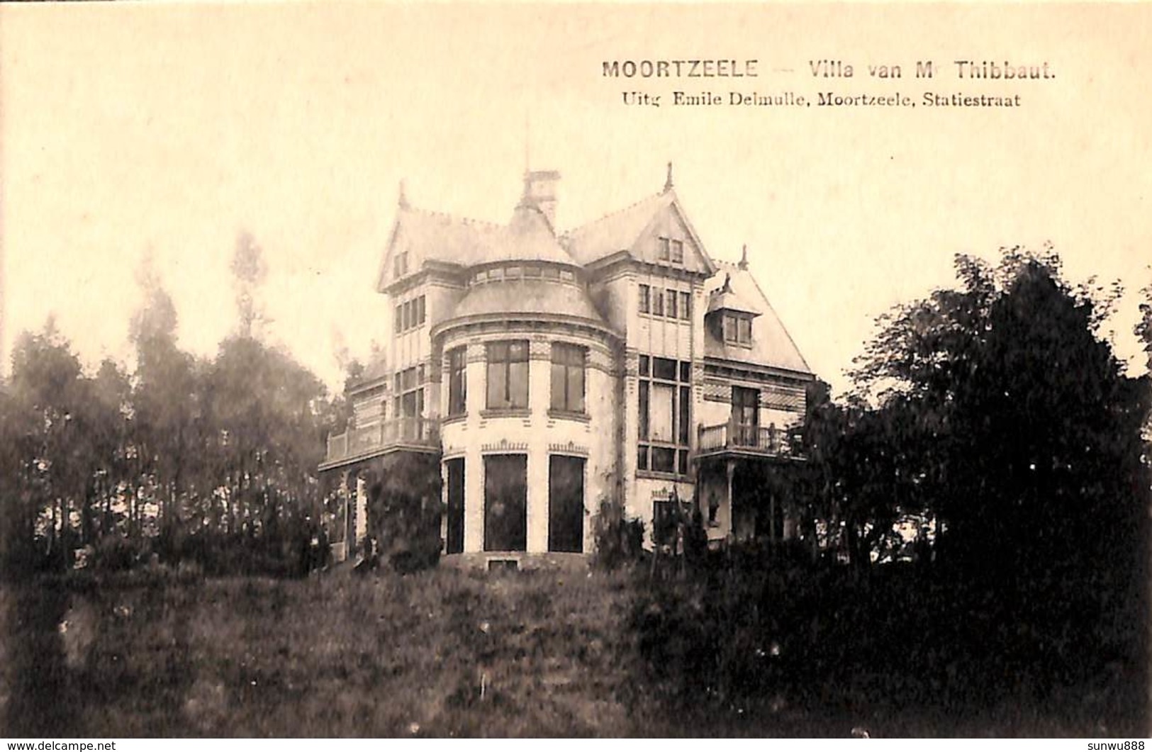 Moortzeele - Villa Van M Thibbaut (Uitg. Emile Delmulle) - Oosterzele