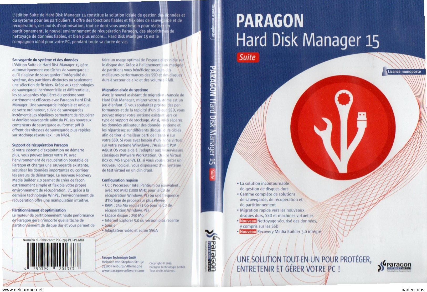 Paragon Hard Disk Manager 15 - Andere & Zonder Classificatie