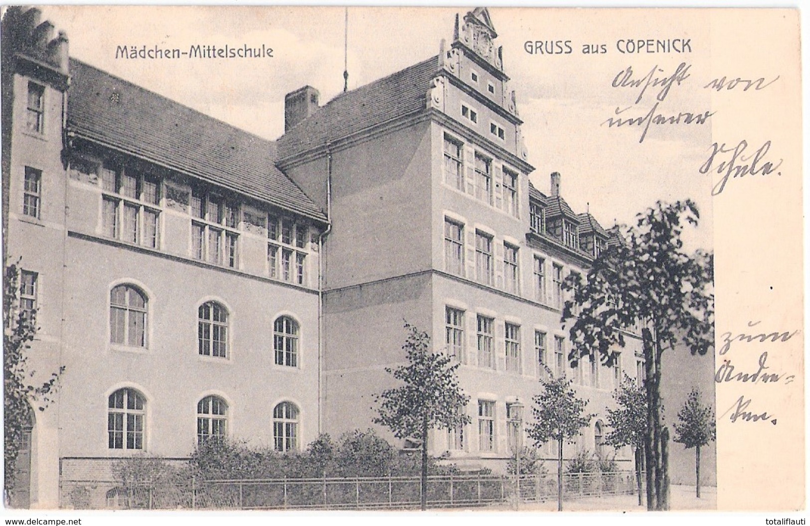 Gruss Aus KÖPENICK Mädchen Mittelschule Infla Frankatur 31.5.1921 Gelaufen - Koepenick