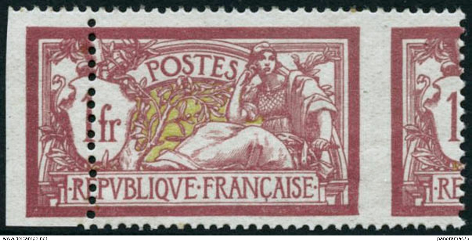 ** N°121 1F Merson, Variéré De Piquage - TB - Other & Unclassified