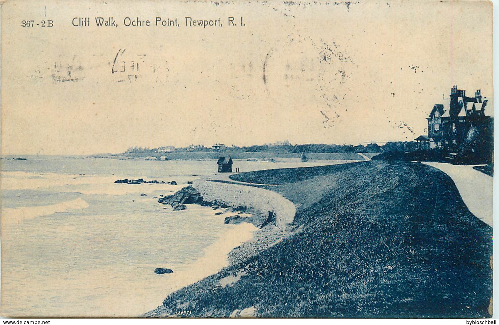 5 CPA Rhode Island RI Newport Baileys Beach Harbor Castle Lippet Rogers High School Ochre Point 1907 - Newport