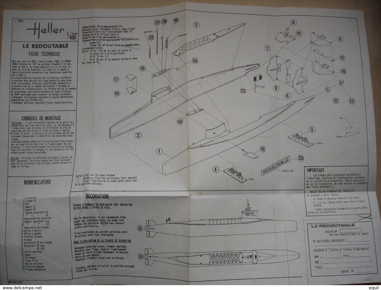 Sept Plans De Maquettes De Bateaux Militaire Et Commerce - Bateaux