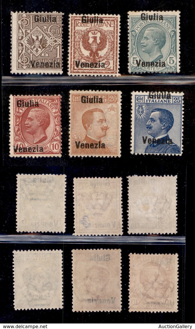 OCCUPAZIONI - VENEZIA GIULIA - 1918/1919 - Giulia Venezia (19d/24d) - 6 Valori - Tutti Nuovi Senza Gomma - Autres & Non Classés