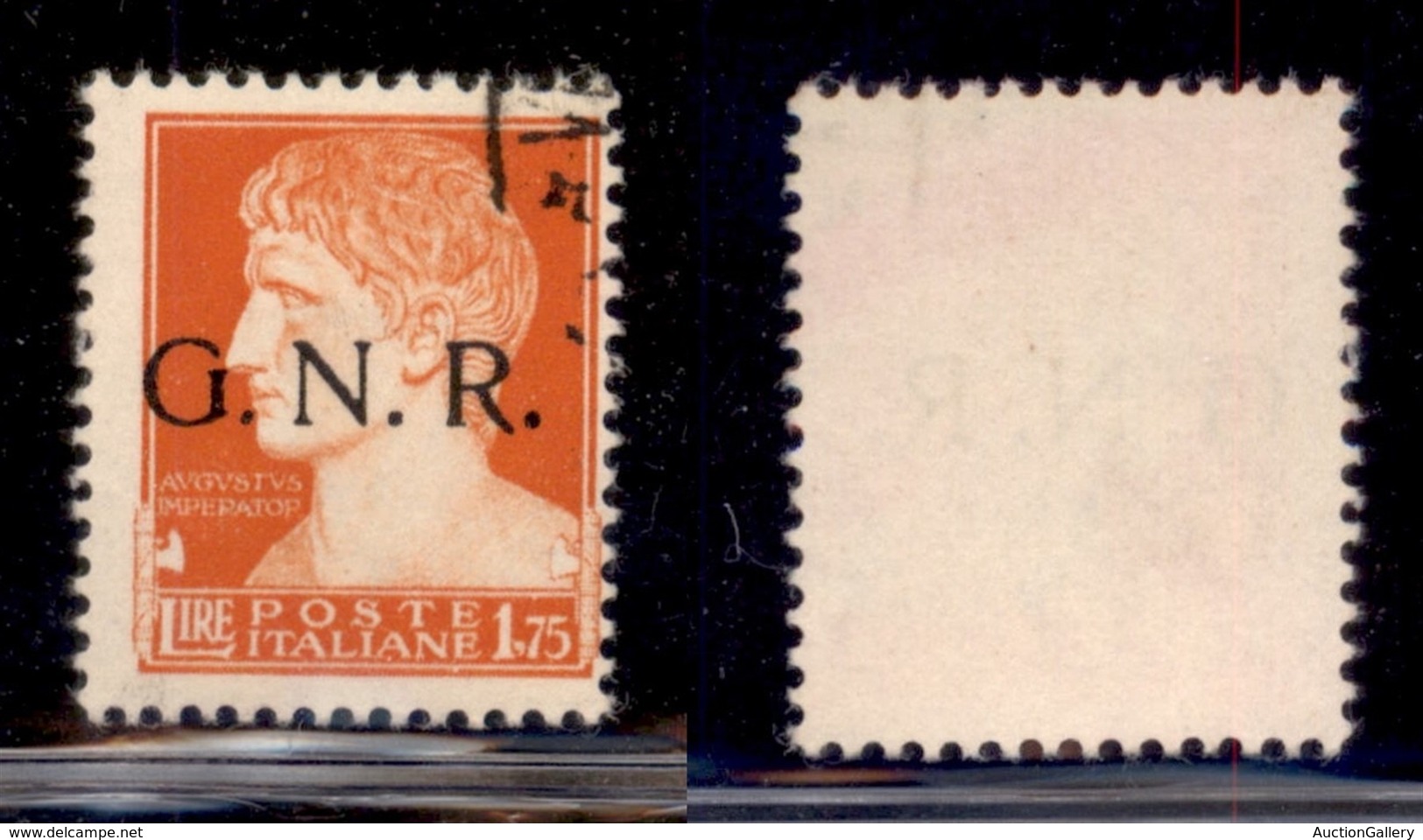 REPUBBLICA SOCIALE - GNR VERONA - 1944 - 1,75 Lire (481iab) Usato - Punto Piccolo Dopo G + Punto Grosso Dopo R - Non Cat - Sonstige & Ohne Zuordnung