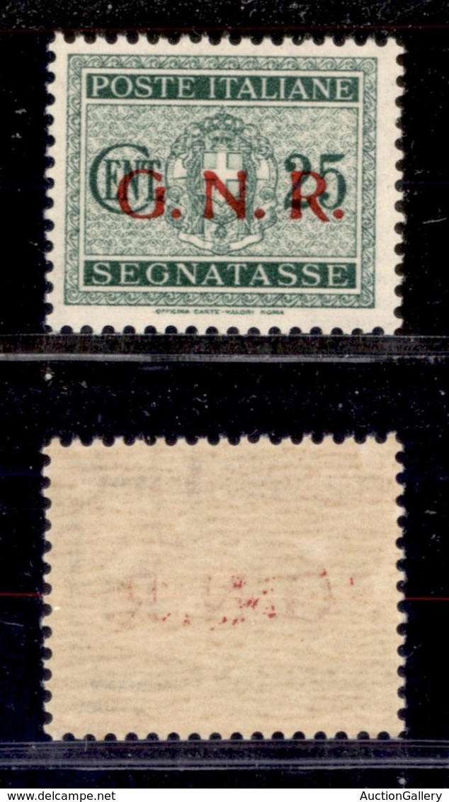 REPUBBLICA SOCIALE - GNR VERONA - 1944 - Segnatasse - 25 Cent (50) - Gomma Integra (87) - Sonstige & Ohne Zuordnung