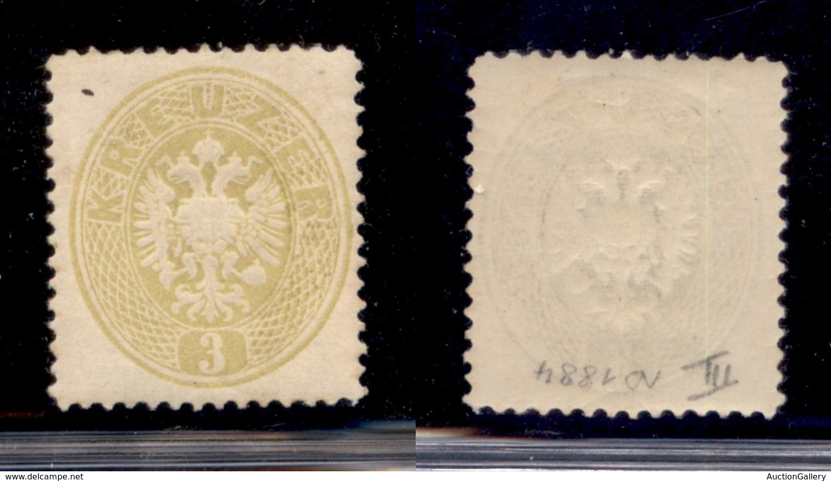 EUROPA - AUSTRIA - 1884 - Ristampe - 3 Kreuzer (25) - Gomma Originale - Andere & Zonder Classificatie