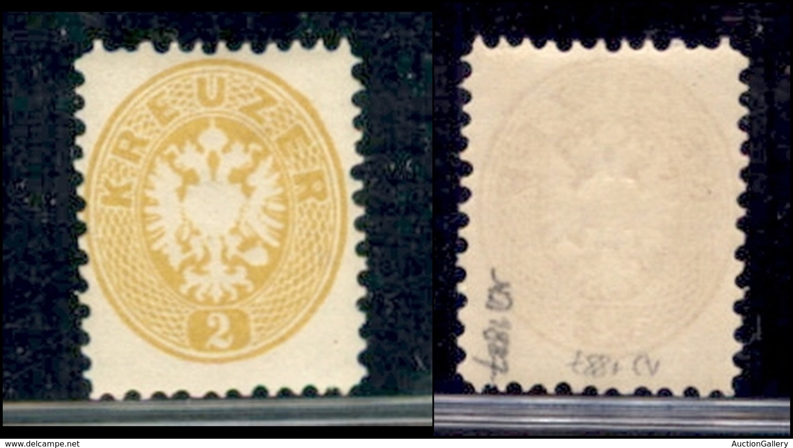 EUROPA - AUSTRIA - 1887 - Ristampe - 2 Kreuzer (30) - Gomma Originale - Andere & Zonder Classificatie