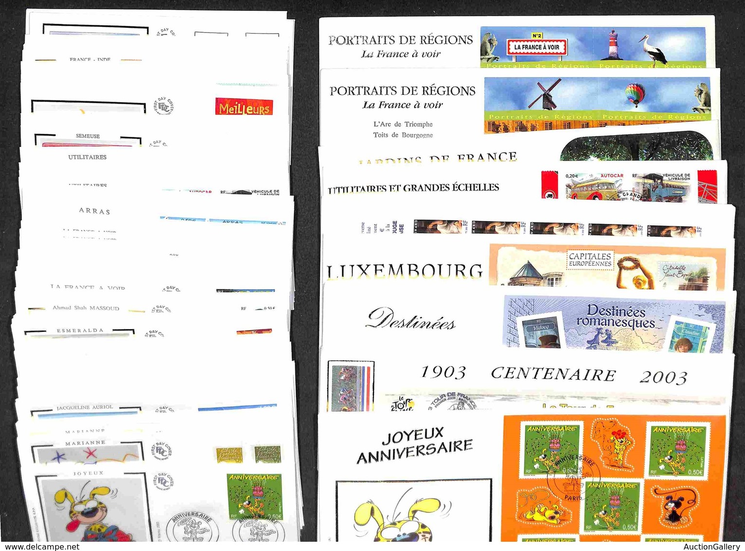 EUROPA - FRANCIA - 2003 - Collezione Di 64 Diversi FDC Emessi Nell’anno - Other & Unclassified