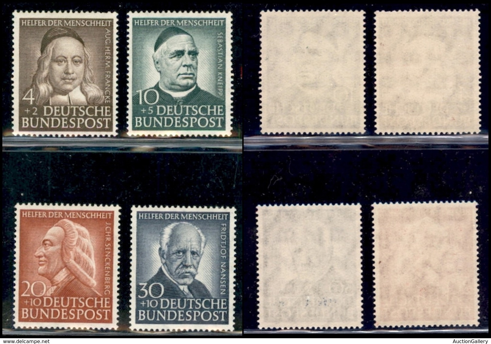 EUROPA - BRD - 1953 - Benefattori Umanità IV (173/176) - Serie Completa - Gomma Integra (90) - Andere & Zonder Classificatie