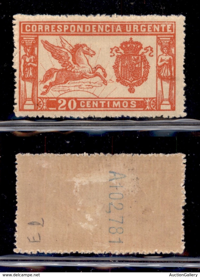 EUROPA - SPAGNA - 1905 - 20 Cent Corrispondencia Urgente (230) - Gomma Originale (45) - Sonstige & Ohne Zuordnung