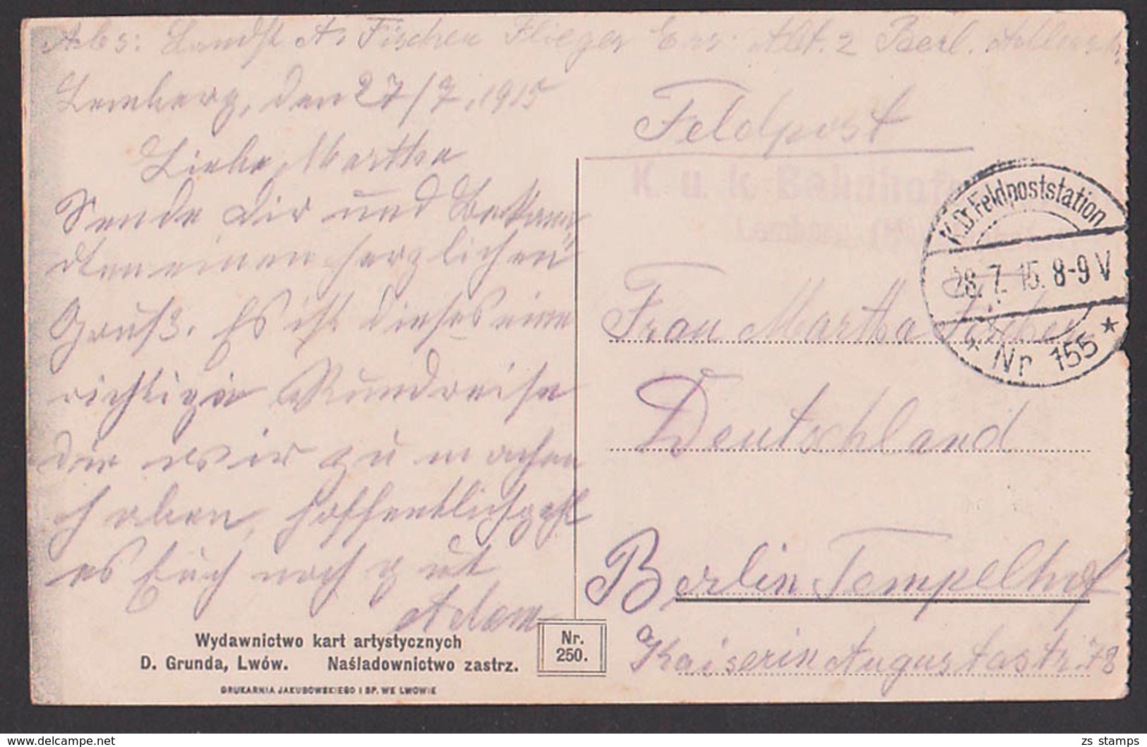 Lwiw, Lemberg Lwiw Lwów Ak Statthaltereigebäude, Gmach Namiestnictwa, Feldpostkarte 1915 - Posen