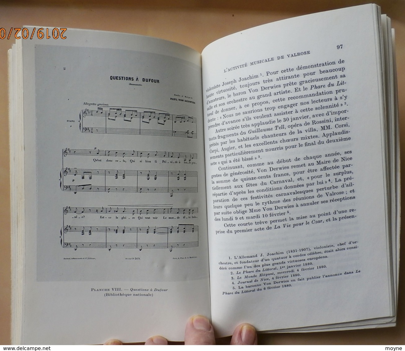 La Villa Valrose. Un Haut-lieu Musical Niçois Au XIXe Siècle  -  Par  Georges Favre    Editions A Et J Picard, 1974 - Provence - Alpes-du-Sud