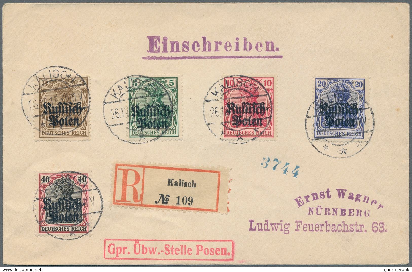 Deutsches Reich: 1915/1944 (ca.), Abwechslungsreicher Bestand Von Ca. 400 Belegen Der Gebiete Danzig - Collections