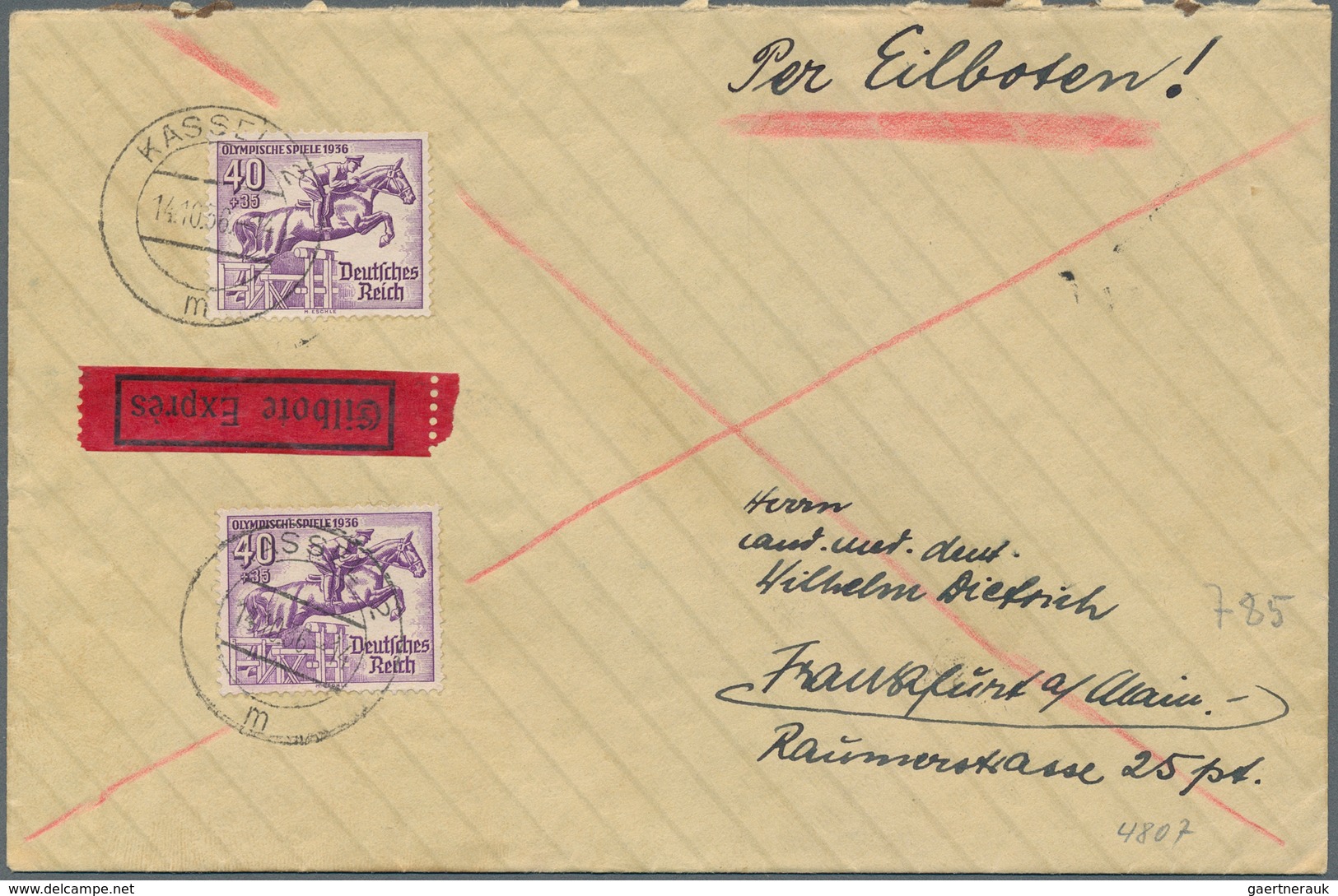 Deutsches Reich: 1930-1944, Tolle Partie Mir Rund 130 Zumeist Hochwertigen Briefen, Dabei Einschreib - Collections