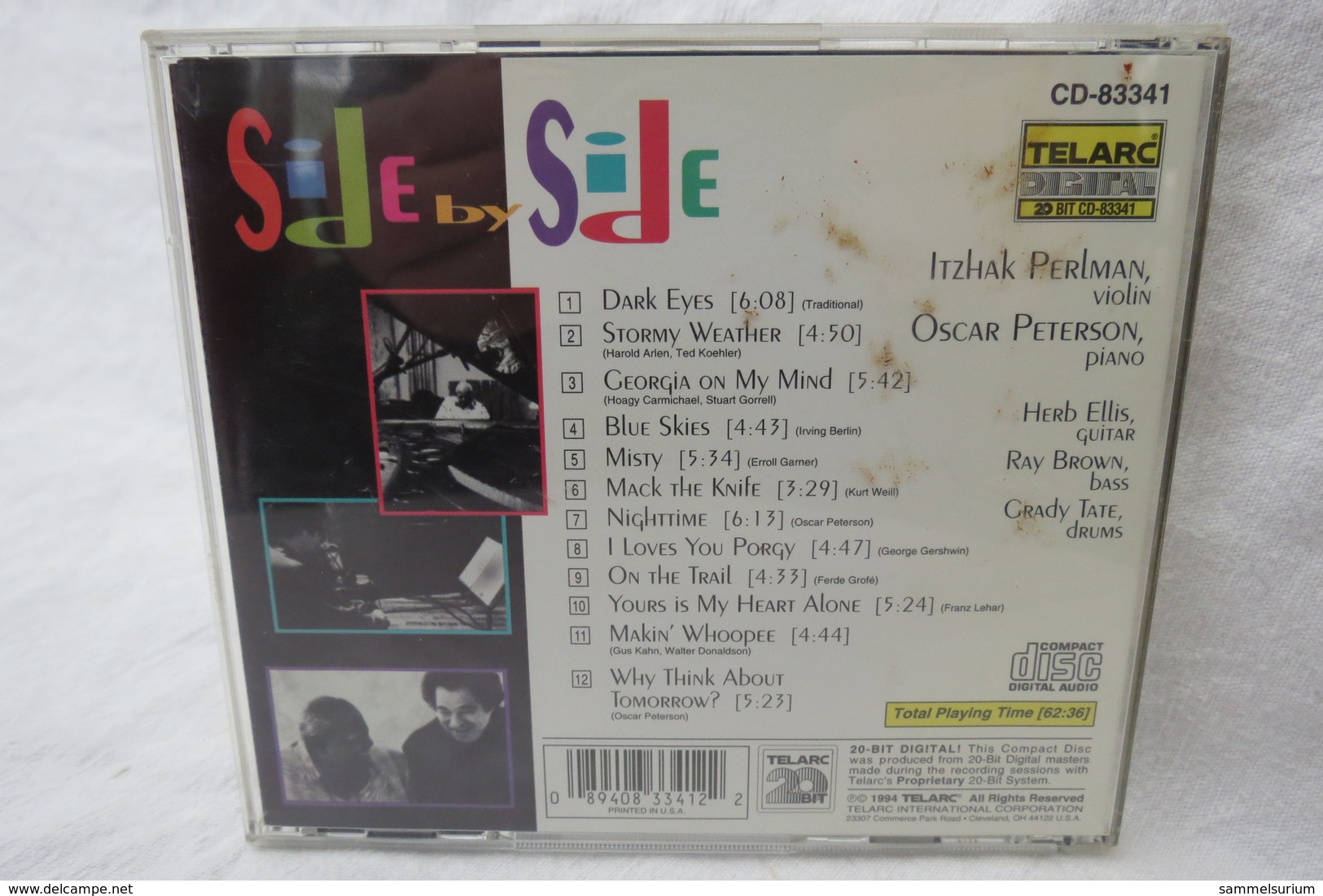 CD "Itzhak Perlman And The Oscar Peterson" Side By Side - Blues