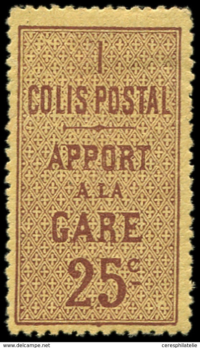 * COLIS POSTAUX - 3    25c. Brun Sur Jaune, Frais Et TB - Nuevos