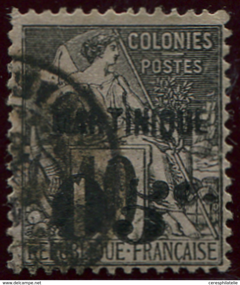 MARTINIQUE 10a : 05c. S. 10c. Noir S. Lilas, 5 PENCHE, Obl., TB - Otros & Sin Clasificación