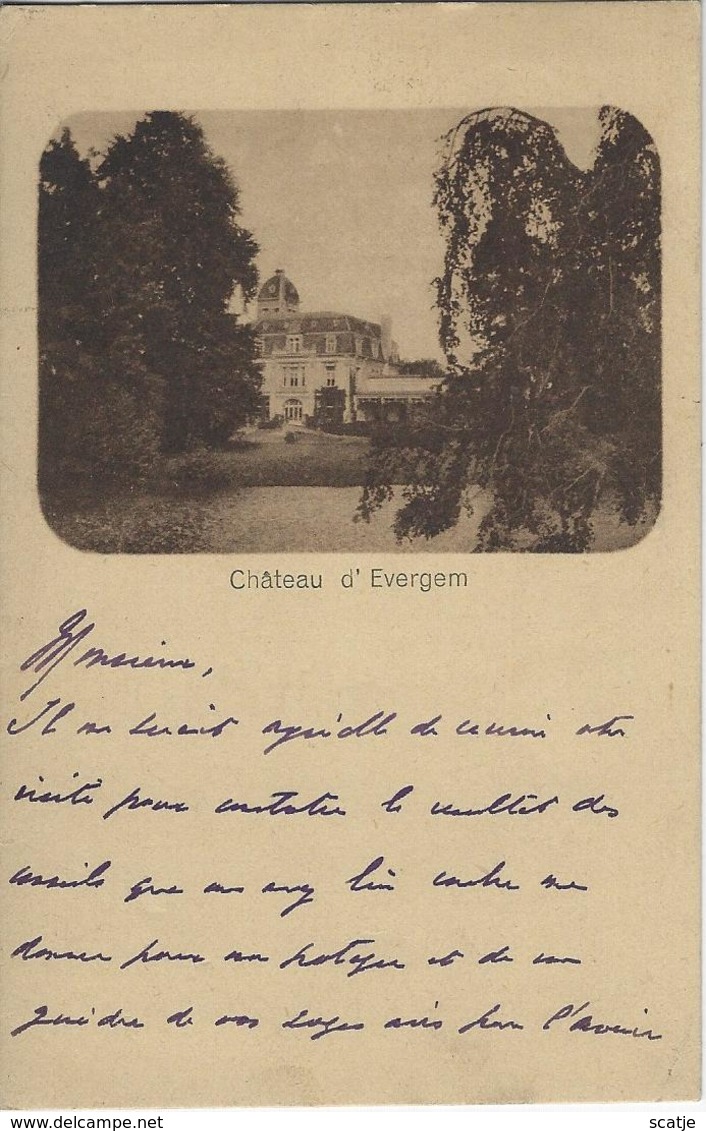 Evergem    Château D' Evergem.   -   1934  Naar  Gand - Evergem