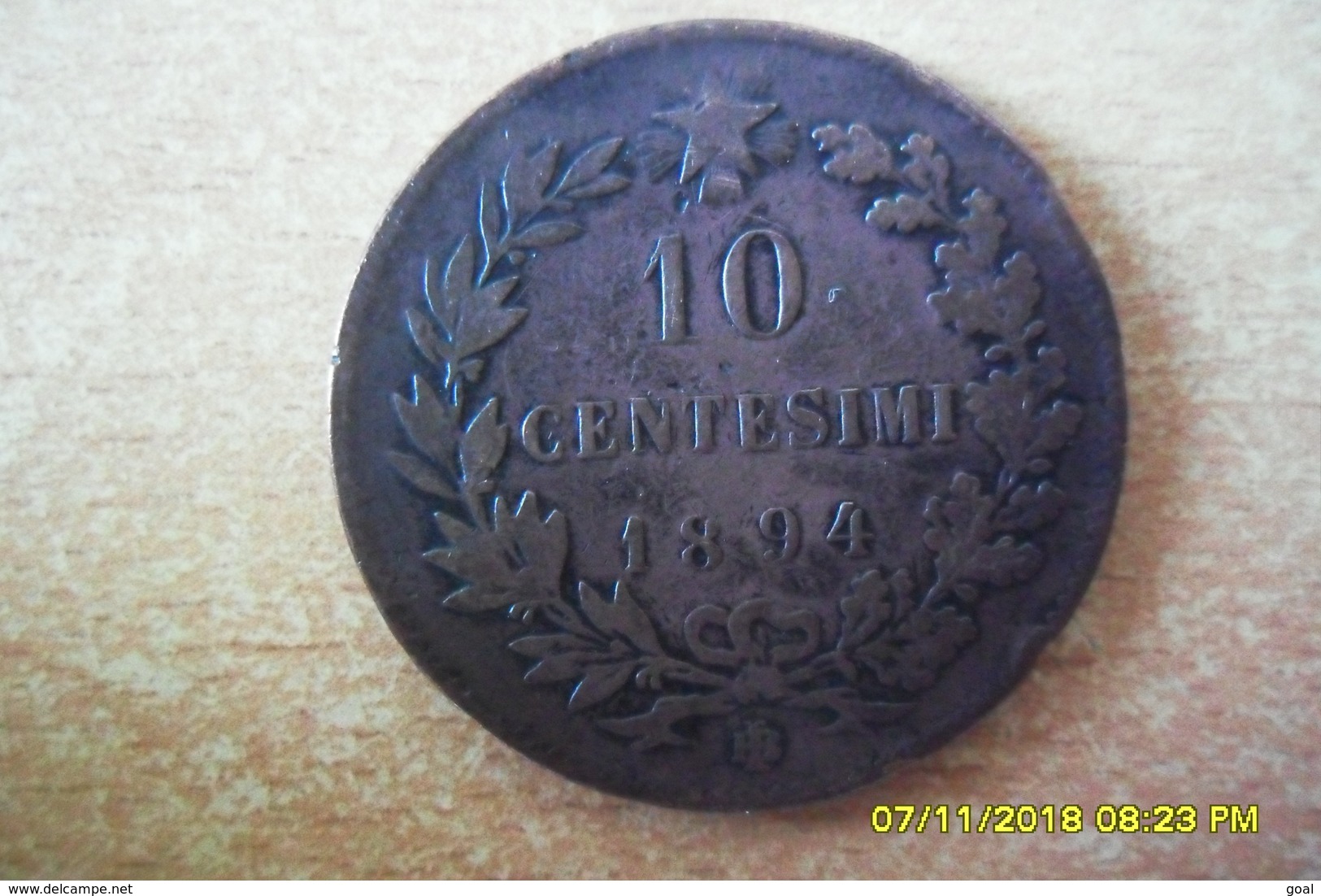 10 Centessimi De 1894 BI En TTB - Monedas Feudales