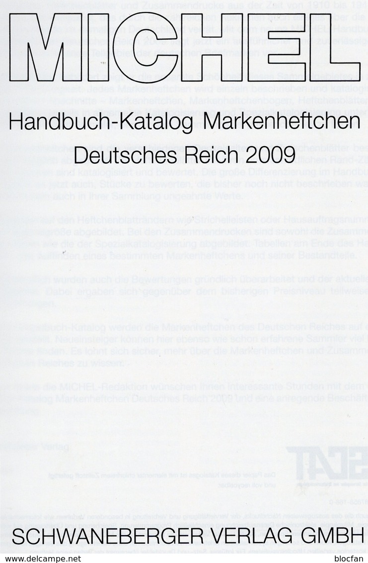 Markenheftchen Deutsches Reich 2009 New 98€ MlCHEL-Handbuch DR Markenhefte Carnets Special Catalogue Of Old Germany - Verzamelingen