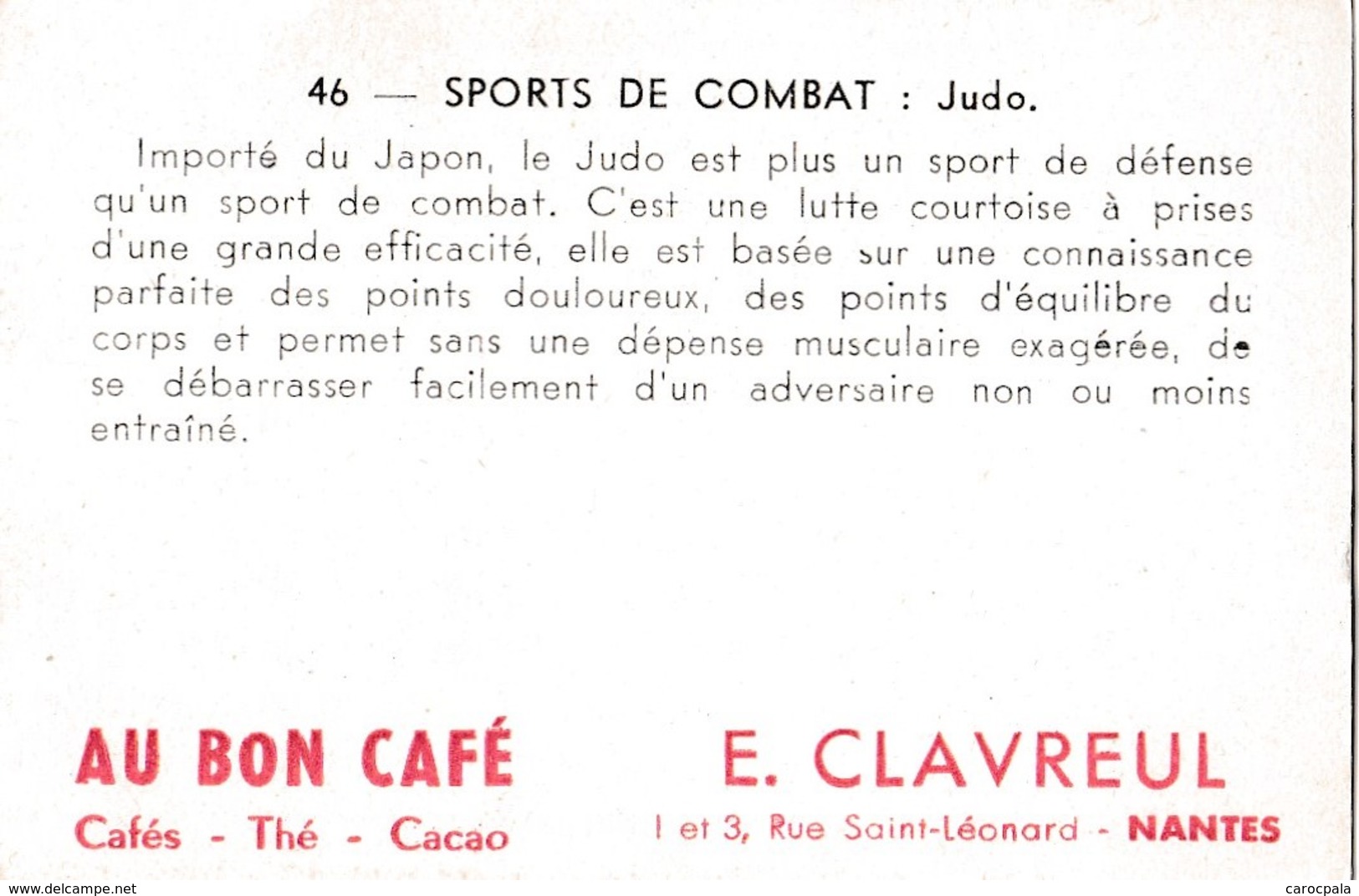 Vers 1950 LES SPORTS / DE COMBAT / JUDO ET CATCH - Martiaux