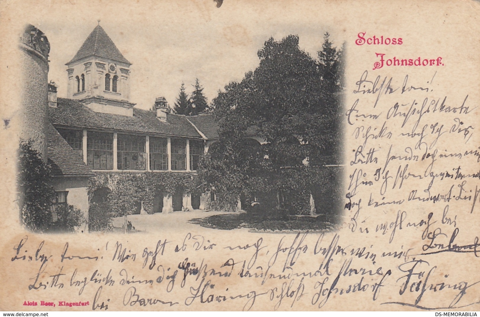 Schloss Johnsdorf 1902 - Fehring