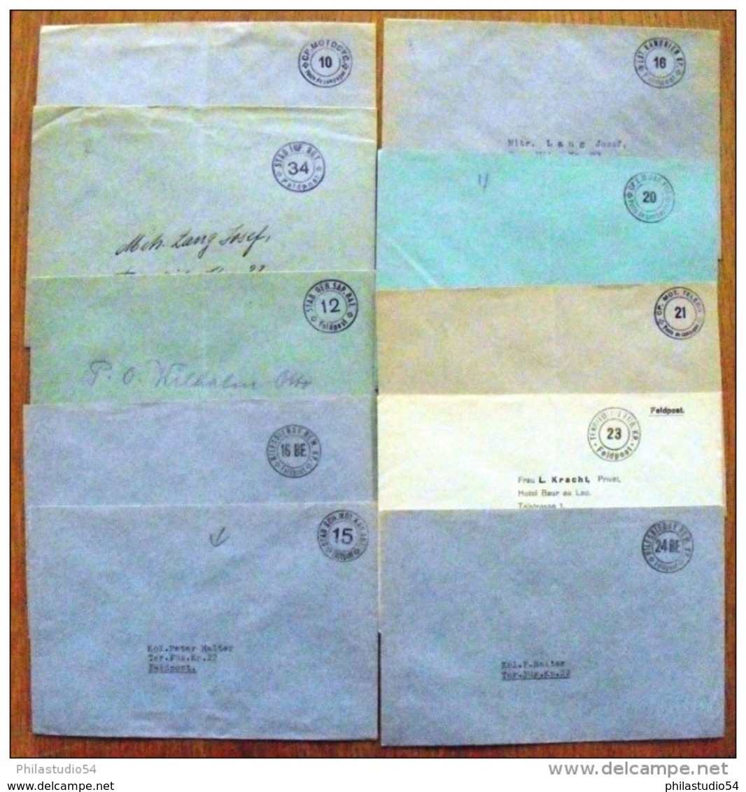 50 Covers Suisse Fieldpost - Feldpost - Documents