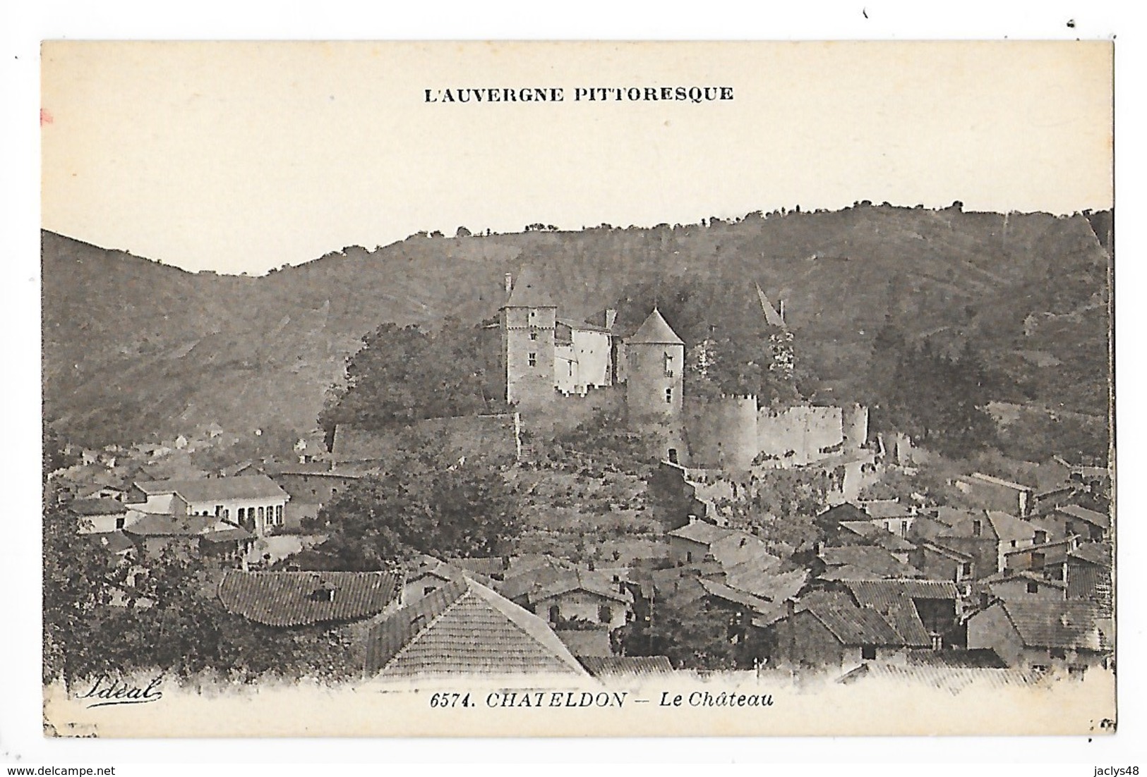 CHATELDON  (cpa 63)  Le Château   -  L  1 - Chateldon