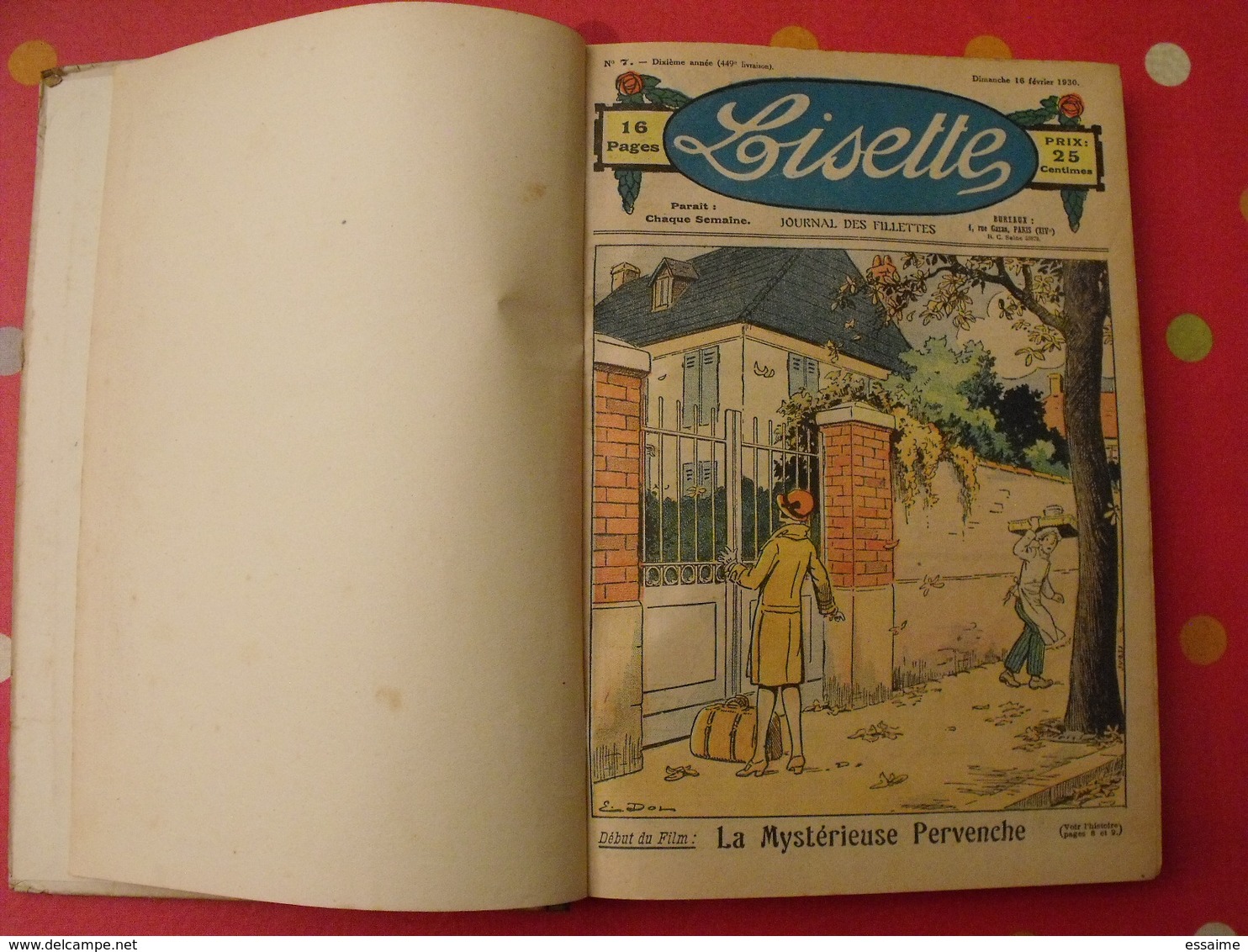 Lisette, Album 6 VI. 1930. Recueil Reliure. Le Rallic Levesque Maitrejean Cuvillier Bourdin Dot - Lisette