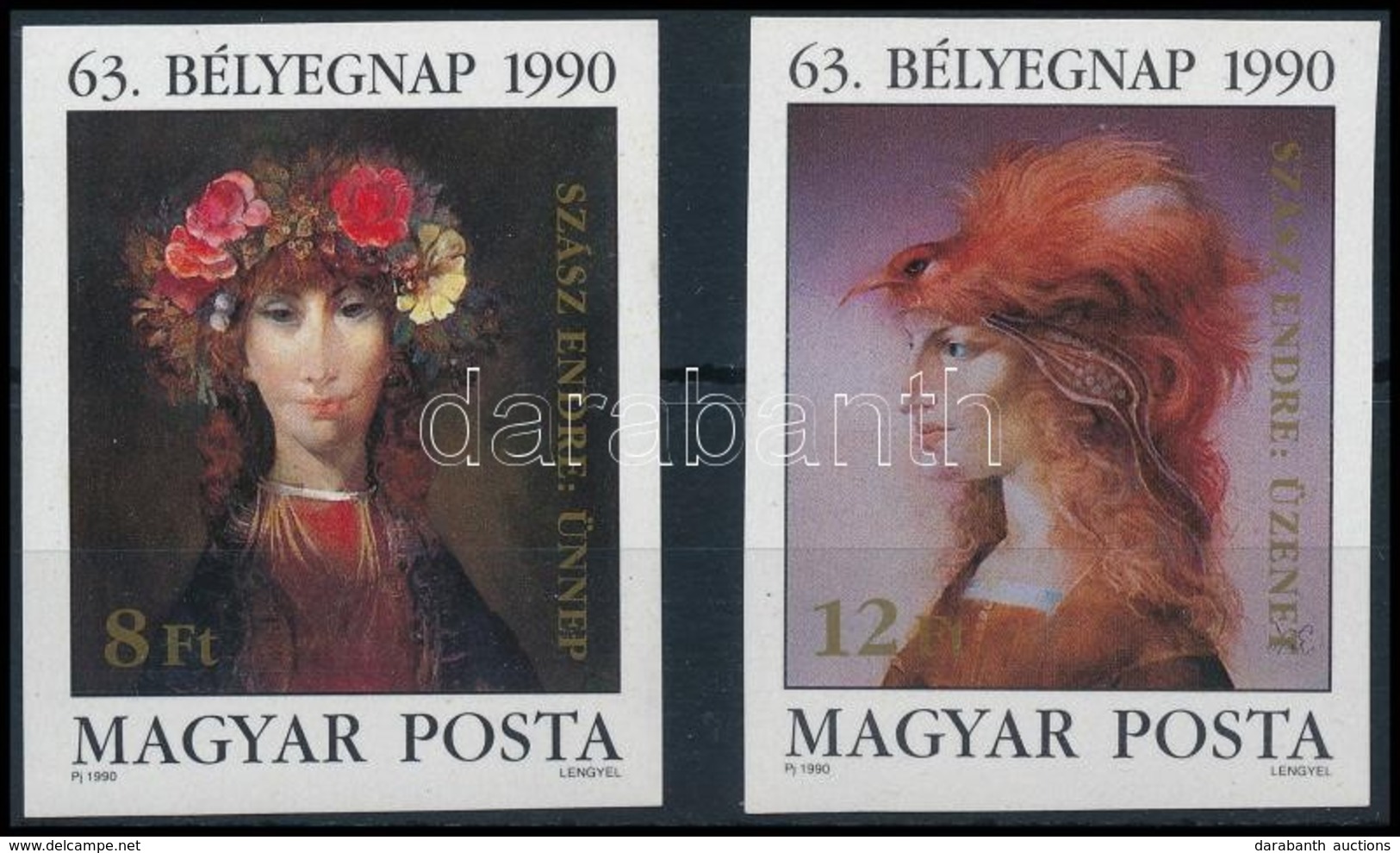 ** 1990 Bélyegnap Vágott Sor (4.500) - Other & Unclassified