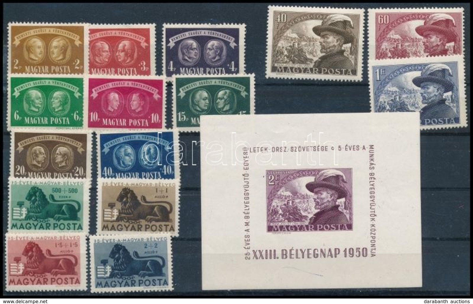 ** 1946-1950 3 Sor + Bem Blokk Berakólapon - Other & Unclassified