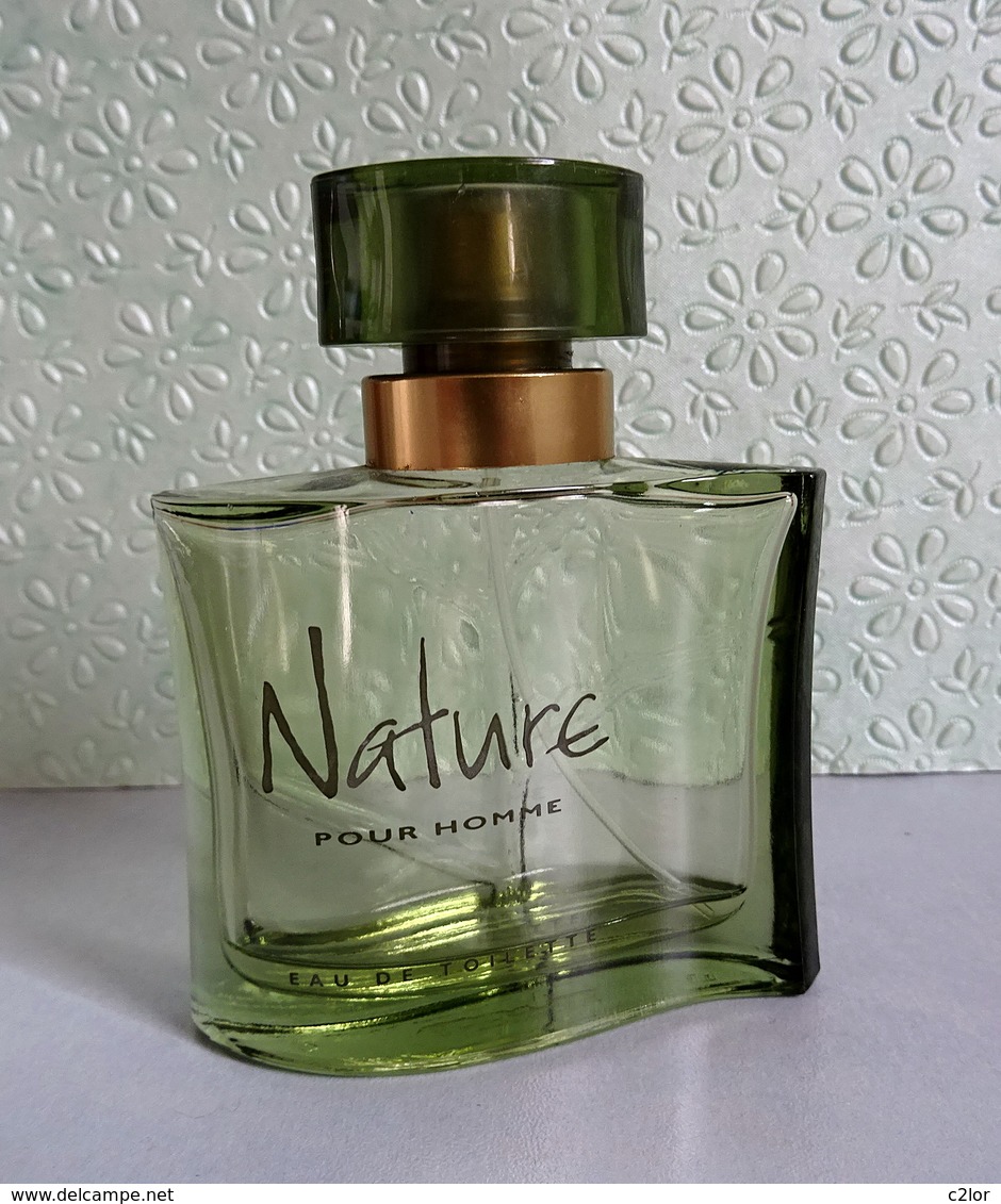 Flacon Vaporisateur "NATURE Pour HOMME" D'Yves ROCHER  Eau De Toilette 50 Ml VIDE - Bottles (empty)